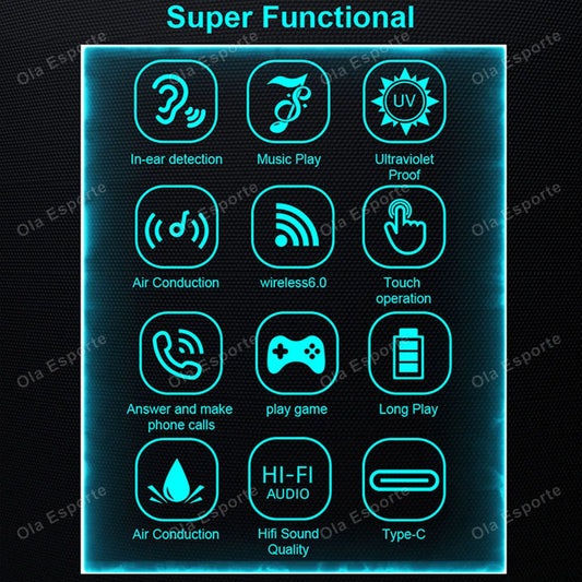 2026 Smart Audio Glasses Touch Open Listening Design Lightweight Ultra Clear Sound Quality Bluetooth Call Waterproof Glasses New