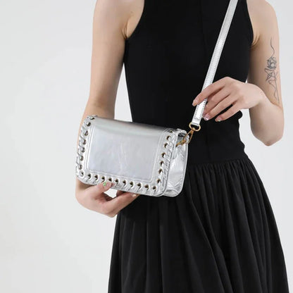 Solid Color Flip Crossbody Bag For Women Small Handbag Women Fashion Designer Bags PU Leather Shoulder Bag Female Purses