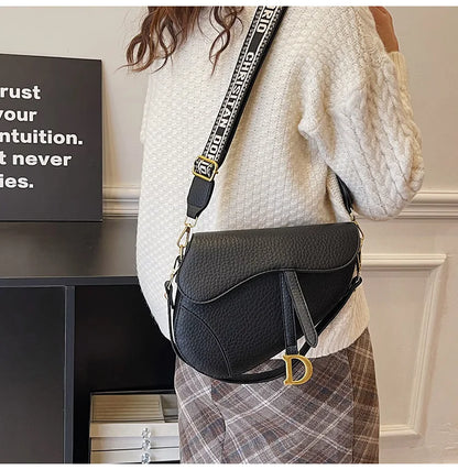 IMJK 24*20*6cm Hot Selling Light Luxury Underarm Saddle Bag, New Niche Design, Casual Shoulder Crossbody Bag Bags