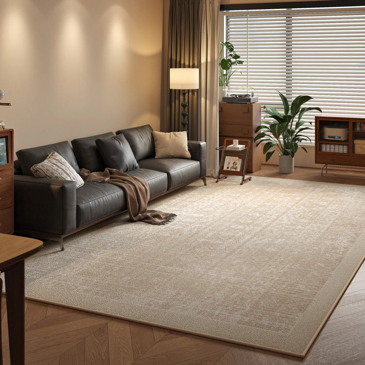 Large Area Carpet For Living Room Rug Bedside Bedroom Floor Mat Loop Pile TPR Non-Slip Waterproof Rugs 카페트 거실 대형 Alfombra Salón