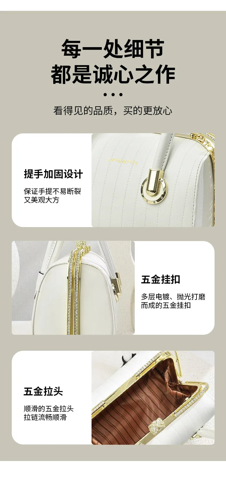 Fashionable Versatile High-End Texture Chain Handbag Shoulder Crossbody Bag for Women Summer New Arrival Boston Pillow Bag