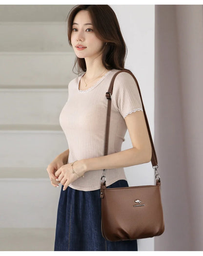 Luxury Shoulder Bags for Women 2026 New Designer Soft Leather Crossbody Bags Casual Messenger Sac Women Bag Purses and Hangbags