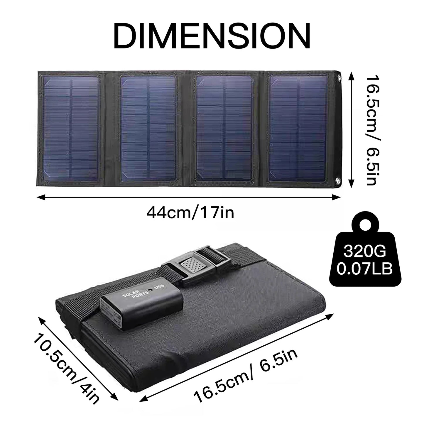 Foldable Solar Panel 20W 50W 60W Portable Solar Panels Charger USB 5V DC Full Time Power Solar Panel Mobile Power Supply