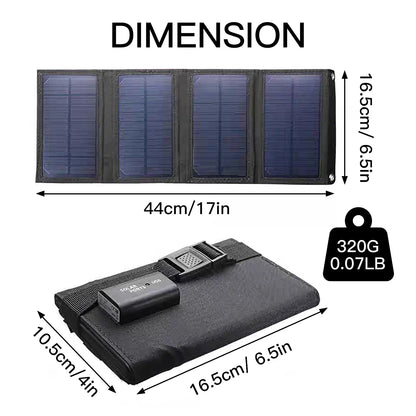 Foldable Solar Panel 20W 50W 60W Portable Solar Panels Charger USB 5V DC Full Time Power Solar Panel Mobile Power Supply