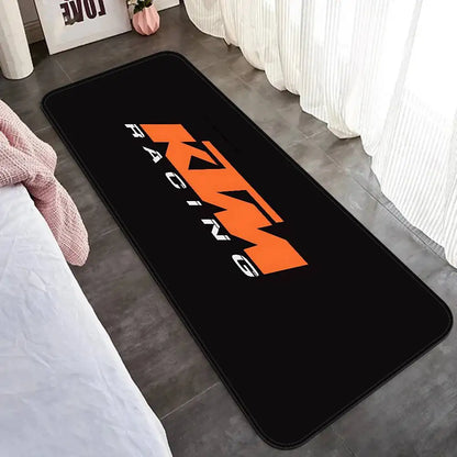 K-KTM Logo Hallway Carpet Washable Non-Slip Living Room Sofa Chairs Area Mat Kitchen Doormat Area Rug