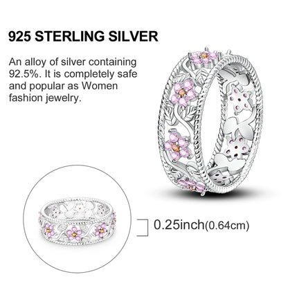 LAZA 925 Sterling Silver Colorful Rings Sparking Zirconium Bowknot Moon Sun Original Ring For Women Anniversary Wedding Gifts