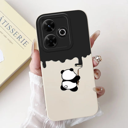 Casing For Redmi 13 Case 13 5G Cute Cat Fashion Luxury Flowers Silicone Shockproof Back Cover For Redmi 13 5G Phone Case Bumper
