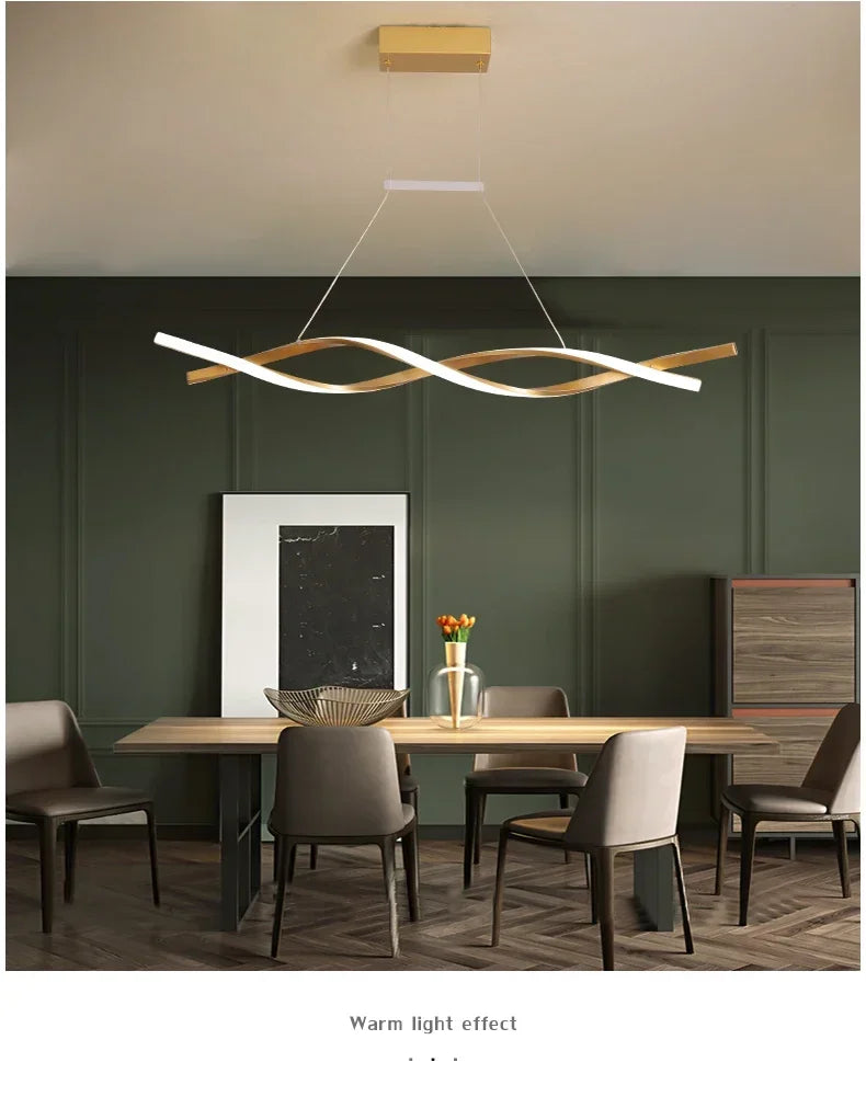 Modern Rotate Led Pendant Lights Dimmable for Kitchen Island Table Dining Room Office Chandelier Decor Lighting Lusters Fixture