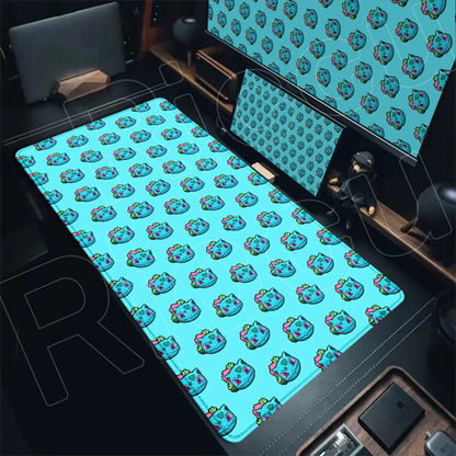 P-pokemon Bulbasaur Mouse Mats Rubber Mousepad Large Anime Gaming Accessories Pad Kawaii Carpet Cabinet Keyboard Office Deskmat