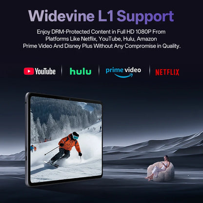 SVITOO Tablet 2026 Android 16 12 Inch 2000 x 1200 2K Display IPS Large Screen Unisoc T7250 Octa-Core Processor 6GB Physical RAM + 24GB Virtual RAM 128GB ROM 1TB Expandable 8800mAh Battery 2.4GHz 5GHz Dual Band WiFi 5 Bluetoot