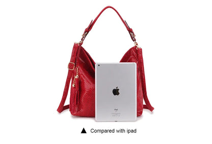 New Crossbody Bags for Women Tote Bag Hobo Messenger Bag Women's Shoulder Bag Vintage Tassel Ladies Hand Bags Leather Handbag