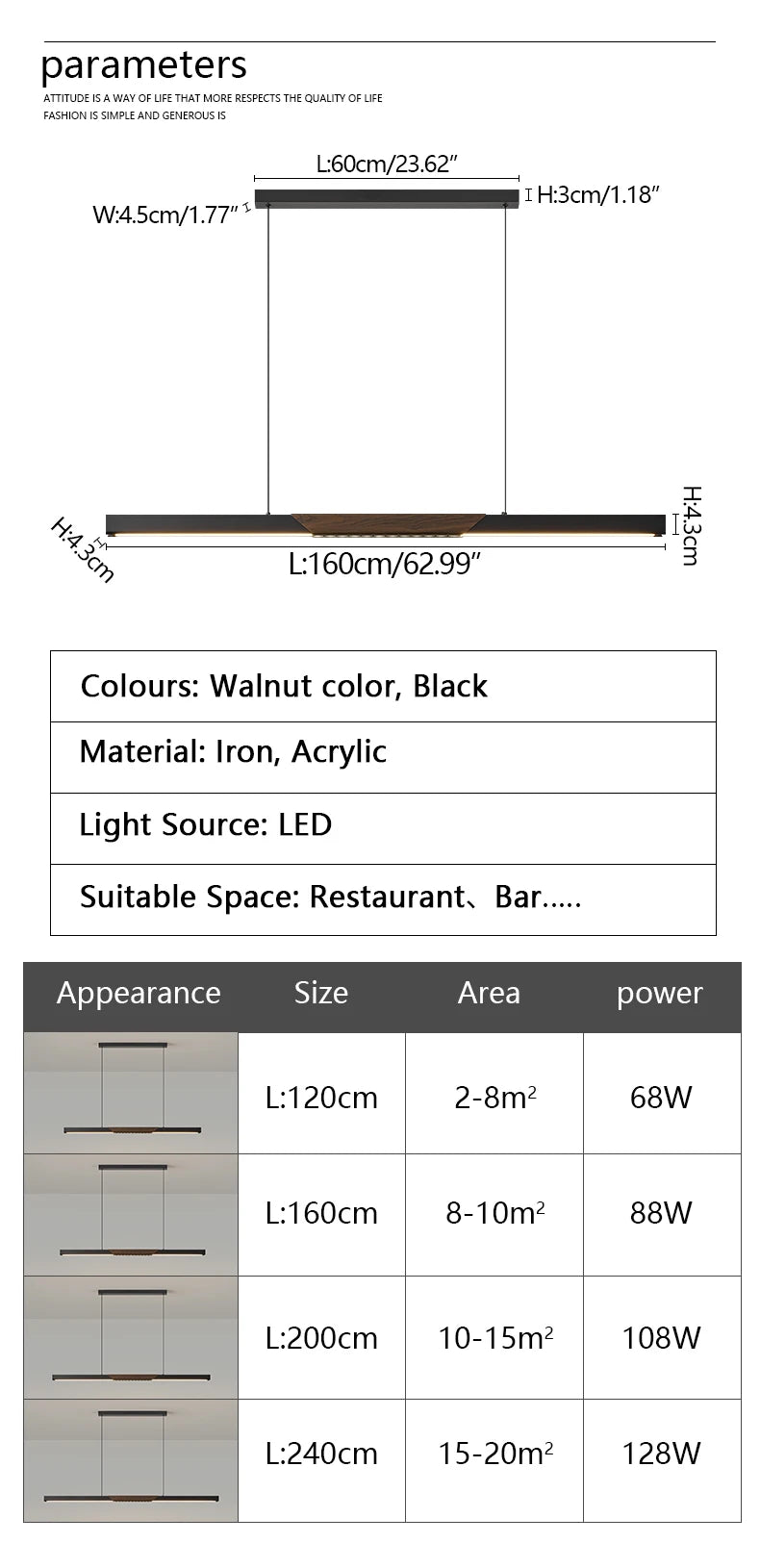 Pendant lights restaurant lights Nordic modern   bar dining room chandeliers LED kitchen lamps  Suitable for dining tables