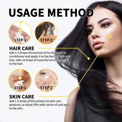 EELHOE Black Seed Oil Natural Organic Scalp Care Baldness Treatment for Damaged Hair Growth Products Dense Anti Hair Loss Oil