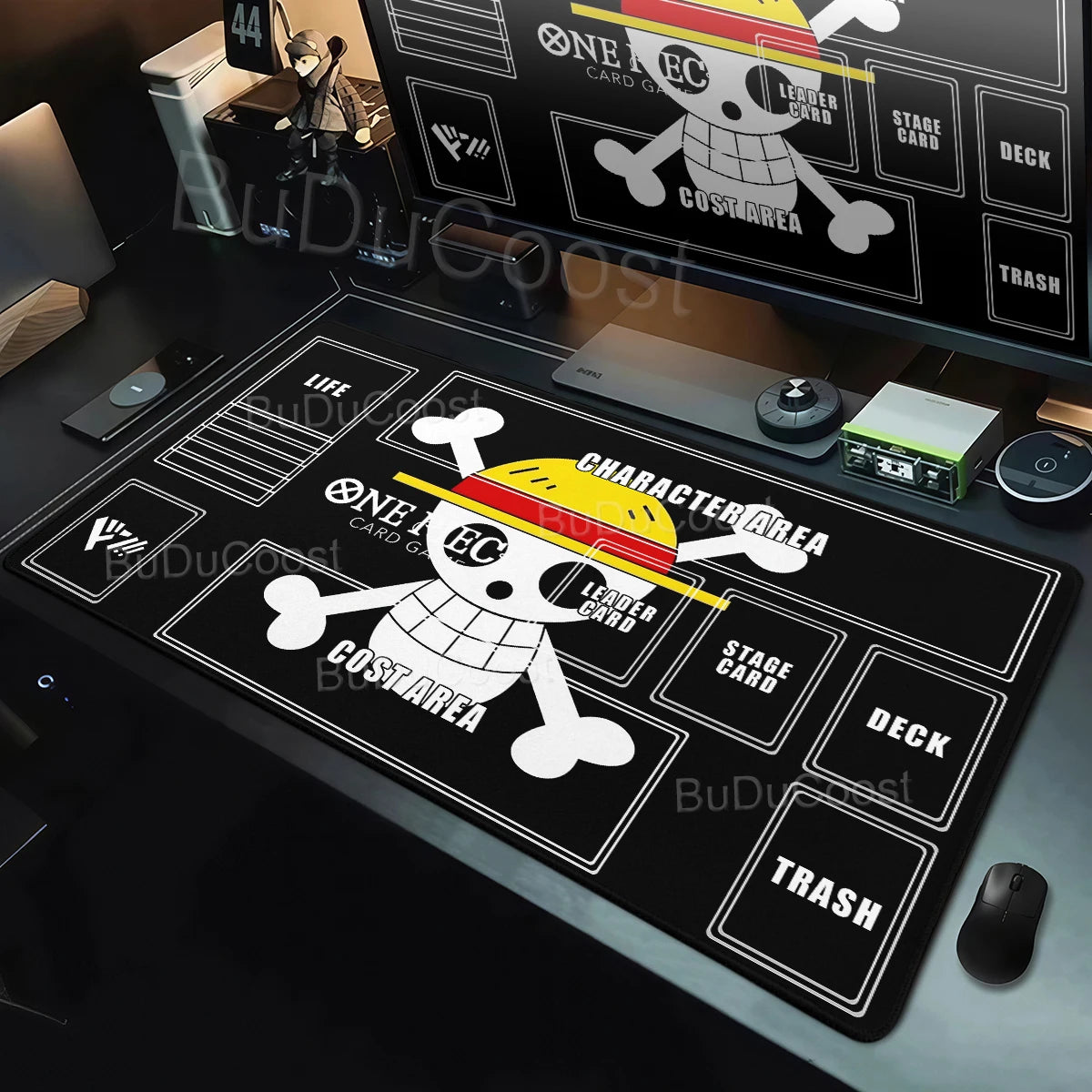 One Piece Zoro Luffy Card Battle Mat Opcg Single Player Board Game Card Battle Cards Pad 60X35cm Playmat PC Extended Mousepad