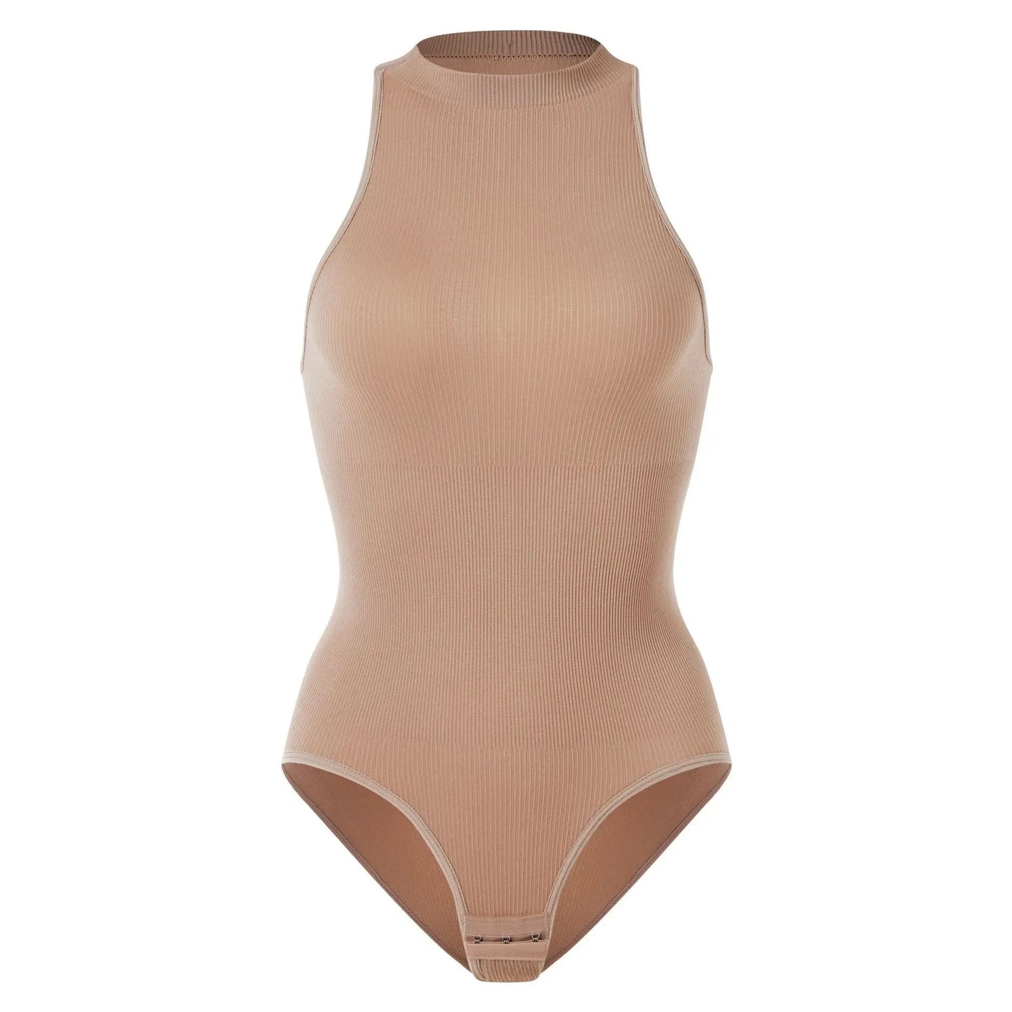 Women's SleevelessOuterwear withA Bottom Layer and Buckle for BodyShaping and Abdominal Compression One-piece T-shaped Shapewear