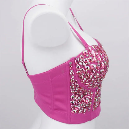 Sexy Party Corset Tops Woman Tank Streetwear Camis Bustier Fashion y2k Crop Top Women Clothes Summer Club Shirt Ladies Bra Blusa
