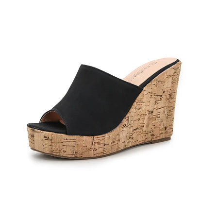 11CM Super High Heels Platform Sandals Women Wedges Open Toe Shoes Ladies Summer Slip On Slippers Beach Slides Femmes Sandalias