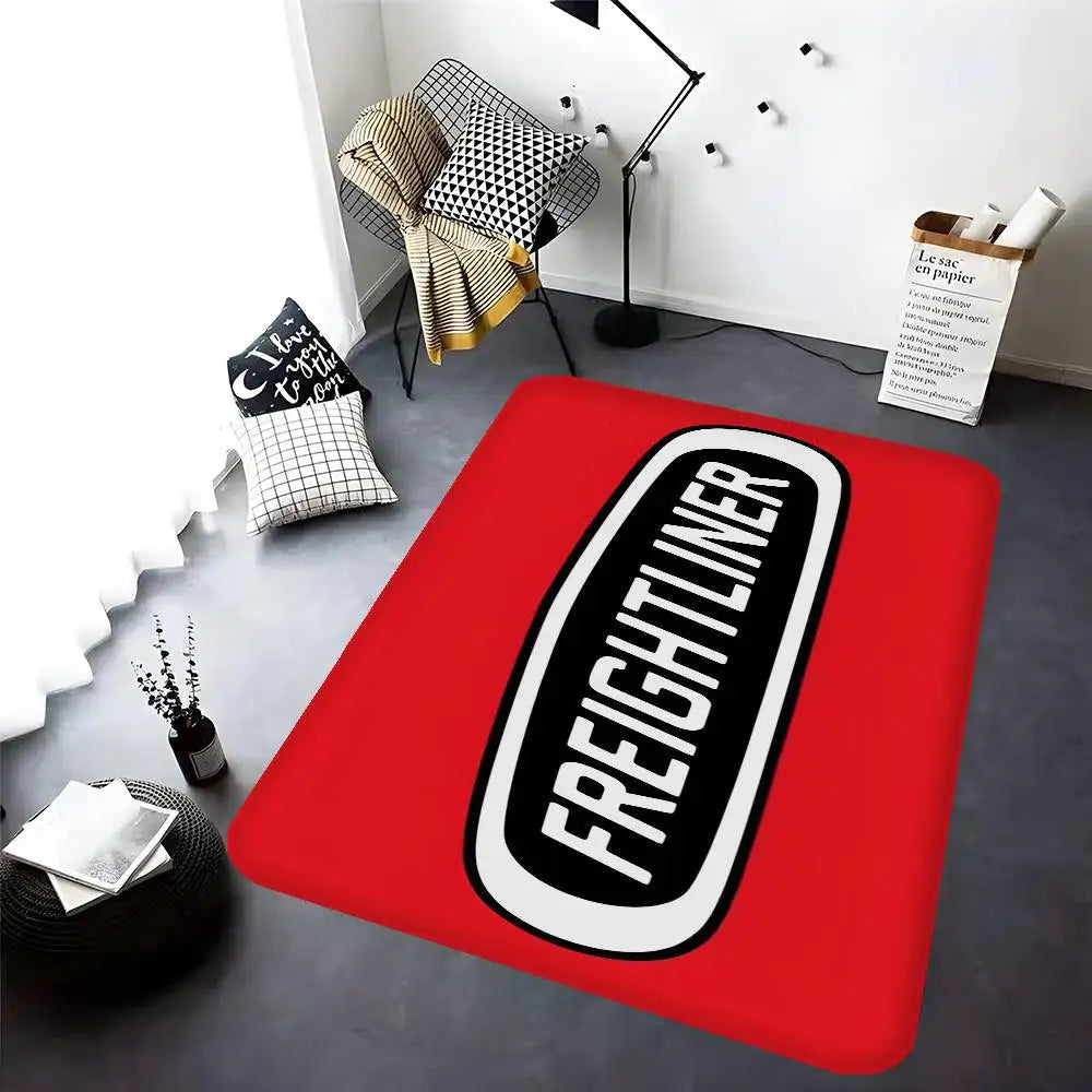 F-FreightlinerS Hallway Carpet Non-Slip Laundry Room Mat Laundry Decor Balcony Child Living Room Bedside Area Rugs