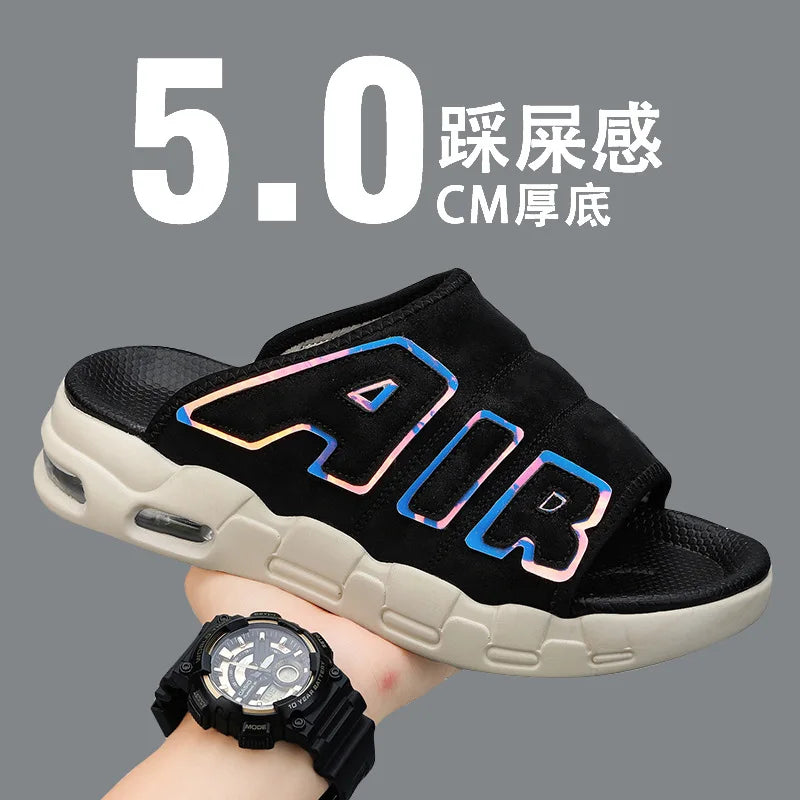 Men's Slippers 2025 Summer Breathable Slippers Large Fashion Platform Casual Shoes for Men New Light Sneakers Zapatos De Hombre