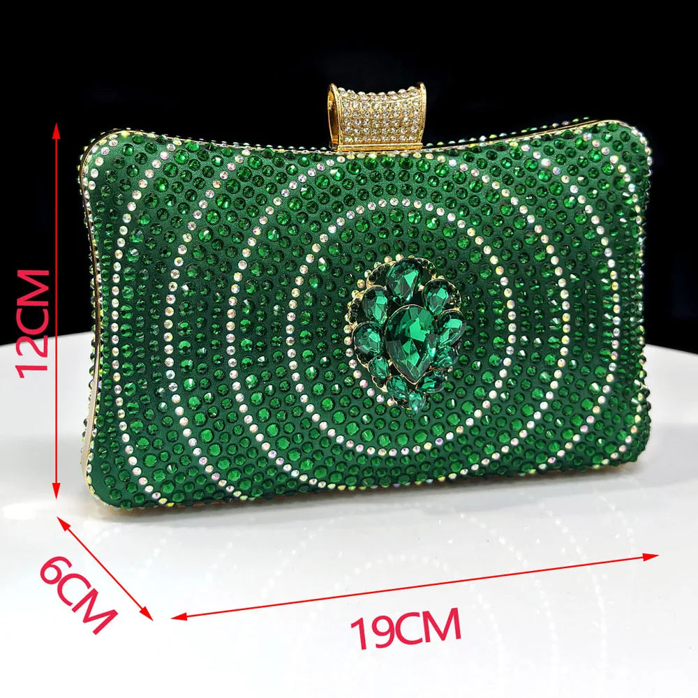 Latest Women Italian Shoes and Matching Bags Decorated with Rhinestone Elegant Pointed Toe Wedding Shoes Bride