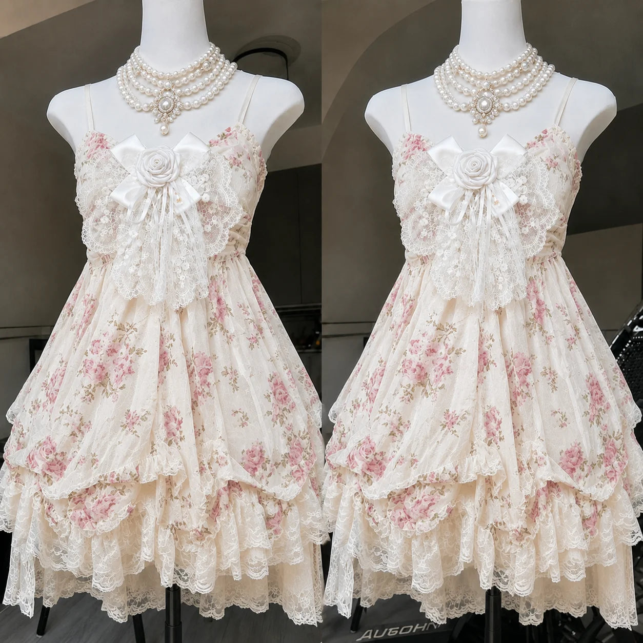 Lace Purple Dot Mini Dress Women Floral Dress Elegant Casuak Y2k Boho Kawaii Vintage One Piece Dress Korean Fashion Vintage Chic