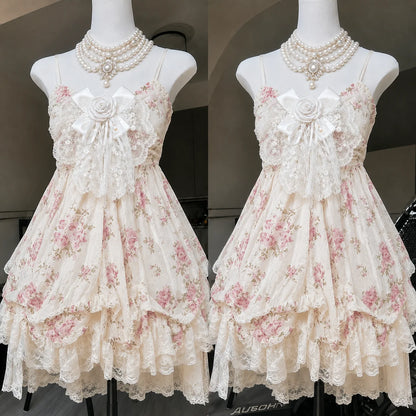 Lace Purple Dot Mini Dress Women Floral Dress Elegant Casuak Y2k Boho Kawaii Vintage One Piece Dress Korean Fashion Vintage Chic