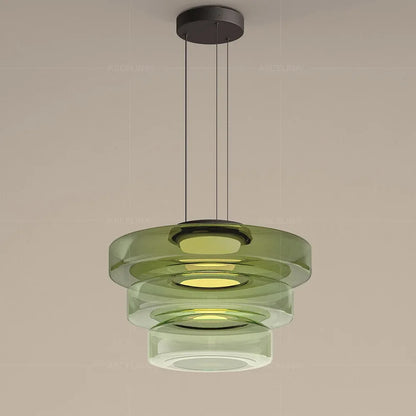 Nordic LED Glass Chandelier for Restaurant Bedroom Dining Room Table Glass Pendant Lights  Home Decoration
