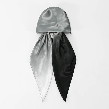 New Muslim Satin Silk Instant Hijabs Scarf Printed Turban Thick Hijab Cap Night Cap Women Ramadan Elastic Satin Hair Bonnet Eid