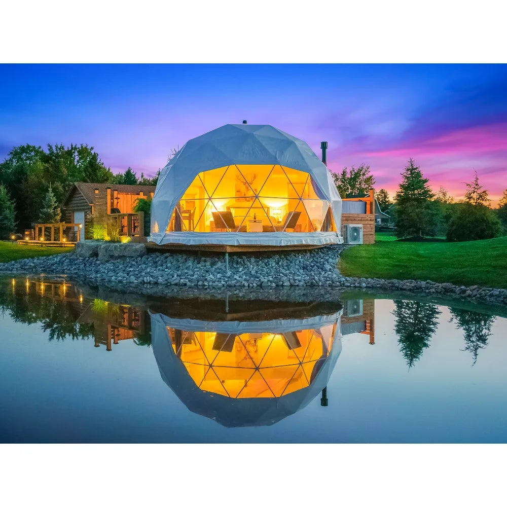 Custom Luxury Geodesic Dome Tent For Airbnb Outdoor Stay Farm Resort And Scenic Area Accommodation Custom Interior Solution