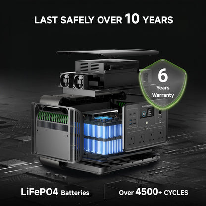 ALLPOWERS R2500v2 2500W Portable Power Station Solar Generator AC Power Bank With Flashlight