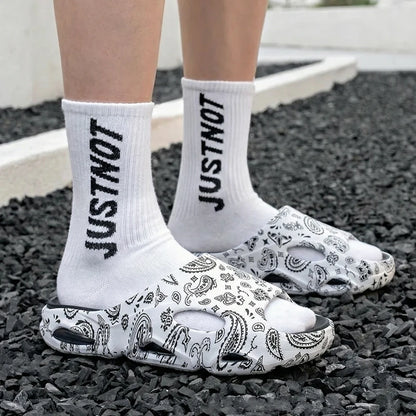 Summer New Men's Women's Light Platform Massage Slippers Unisex Couple Sandals Beach Casual Slides Shoes Soft Sole Flip-flops