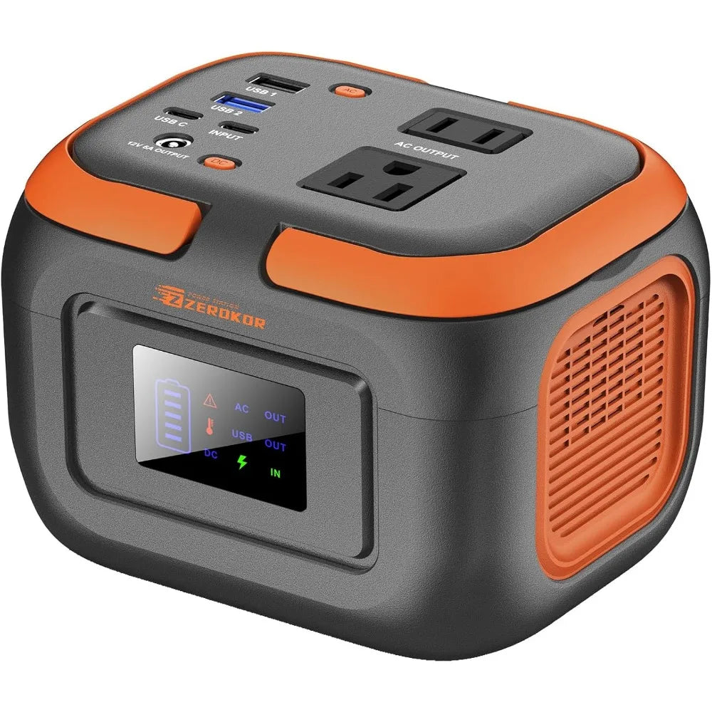 Portable Power Station 120W, Compact Generator 97.6Wh Battery Pack with AC Outlet and USB C Input for Outdoor and Emergency Use
