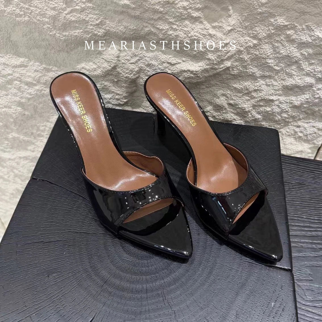 Super-high Heel 12/10/9/7cm Slippers Women Shoes Summer Peep Toe Stiletto Sandals Sexy Party Ladies Shoes Luxury Woman Pumps