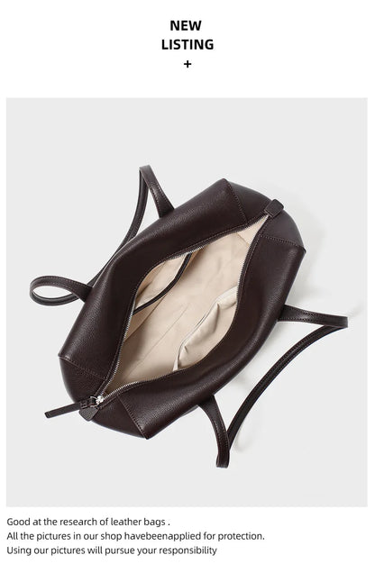 Cow Genuine Leather Underarm Bags Female Fashion Women's Bag Top-grain Leather Shoulder Handbag Ladies Luxury Designer Handbags