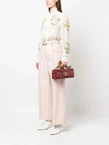 Pencil Cat Bags for Women Famous Luxury Brand Metal Handle Designer Handbag Fashion Rectangular Box Shape High End Shoulder Bag
