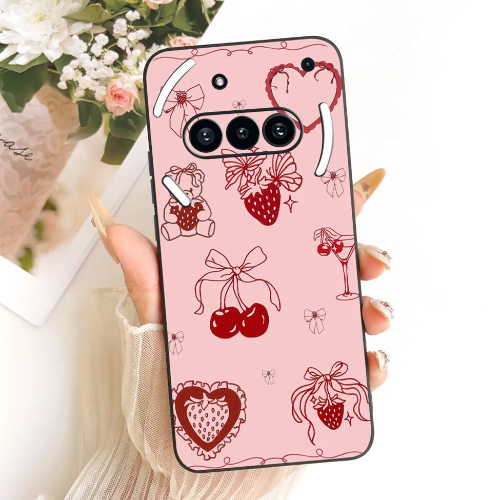 Casing For Nothing Phone (3a) A059 Cover For Nothing Phone 3a Case Silicone Cute Cat Fashion Butterfly Funny Painted