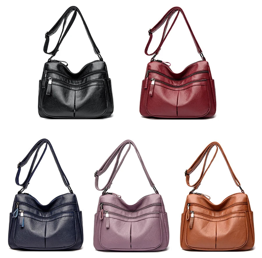 High Quality Genuine Leather Ladies Bags Fashion Purses And Handbags Famous Designer Crossbody Shoulder Bag For Women Sac A Main