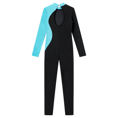 Kids Girls Long Sleeve Gymnastics Leotard Bodysuit Teens Gymnastics Jumpsuit for Girl Children Ballet Dance Costume Dancewear