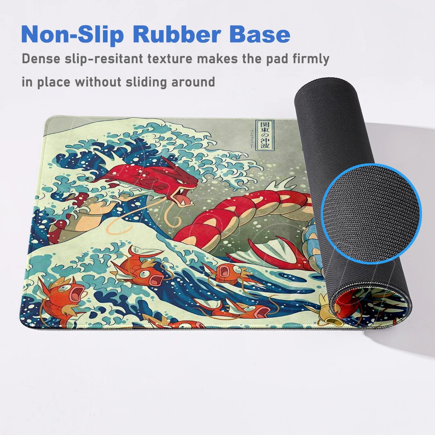 Gaming Anime P-Pokemons Gyarados Mousepad Large Non-slip Rubber Mouse Pad Gamer XXL 900x400mm Pc Keyboard Desk Mouse Mat Carpet