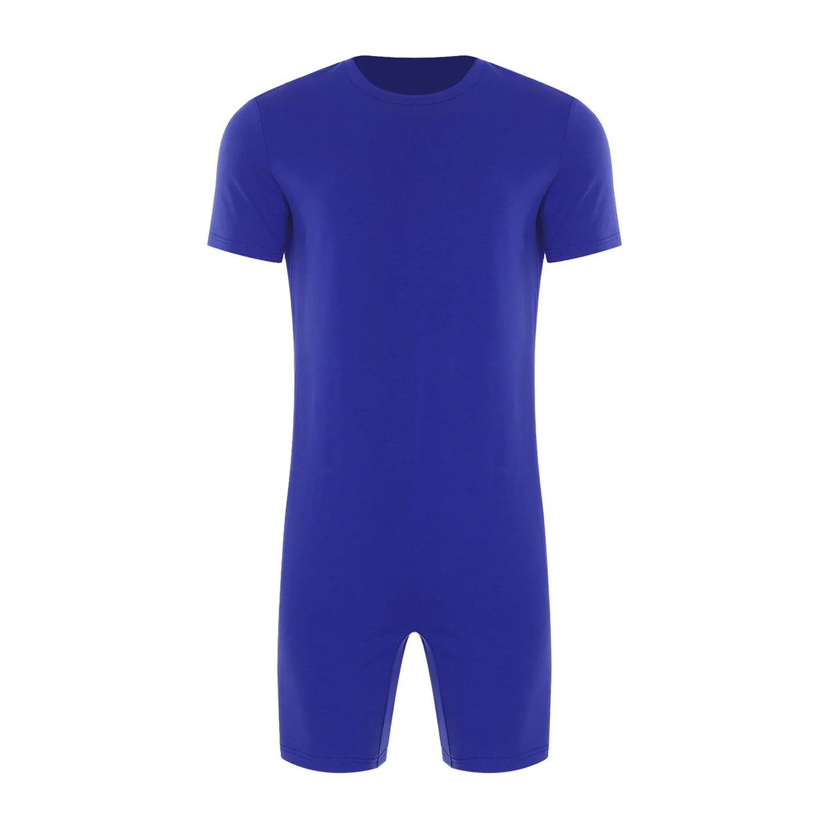 Adults Unisex Anti-Strip Adaptive Jumpsuit Short Sleeve Back Zipper Rompers Nightwear for Elderly Special Needs Patients