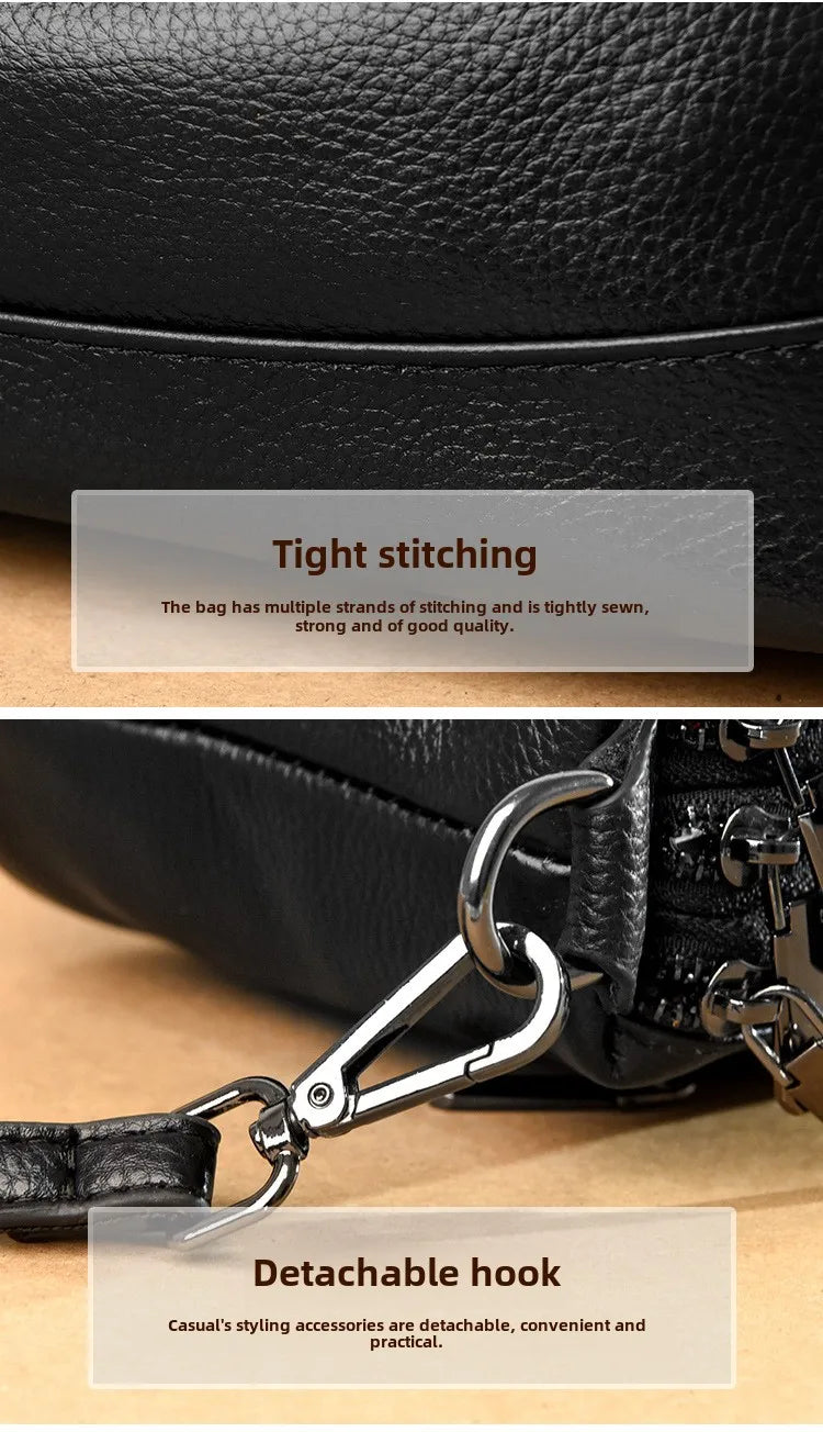 New Fashion Women Genuine Leather Handbags Women's bags Designer Female Shoulder Bags Luxury Brand Cowhide Ladies Messenger Bag