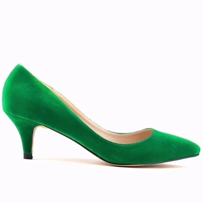 Spring and Autumn 2026 Women Pumps 5cm High Heels Solid Color Breathable Rubber Non Slip Sole Latex Insole Work Wedding Shoes