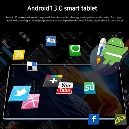 New 10.1 Inch Tablets Global Version Android 13 Octa Core 8GB RAM 512GB ROM 4G LTE Double SIM 5G WiFi HD Tablet Pc 8000mAh