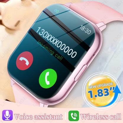 LIGE 2026 New Smart Watch Women Men Bluetooth Talking Blood Oxygen Heart Rate Monitoring Smart Watch For Women Men Holiday Gift