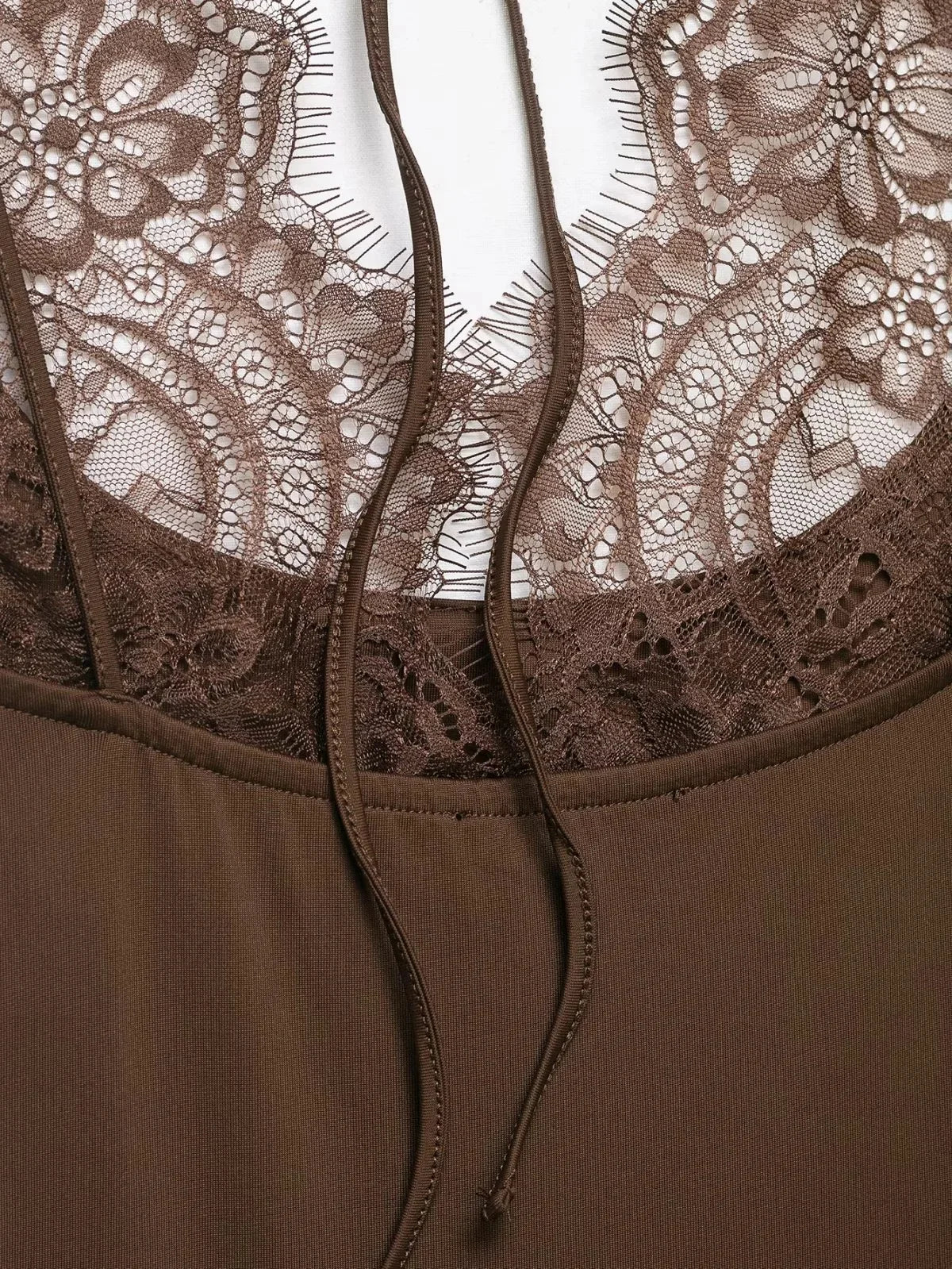 KONDALA Trendy Party Sexy Women Jumpsuit Patchwork Lace Halter Backless Bodysuit New Fashion 2026 Spring Summer Holiday Jumpsuit