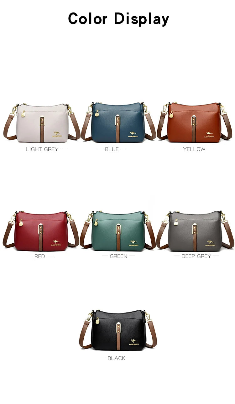 Genuine High Quality Soft Leather Women's Handbag Trend Designer Female Crossbody Bag Casual Shoulder Messenger Handbags 2025
