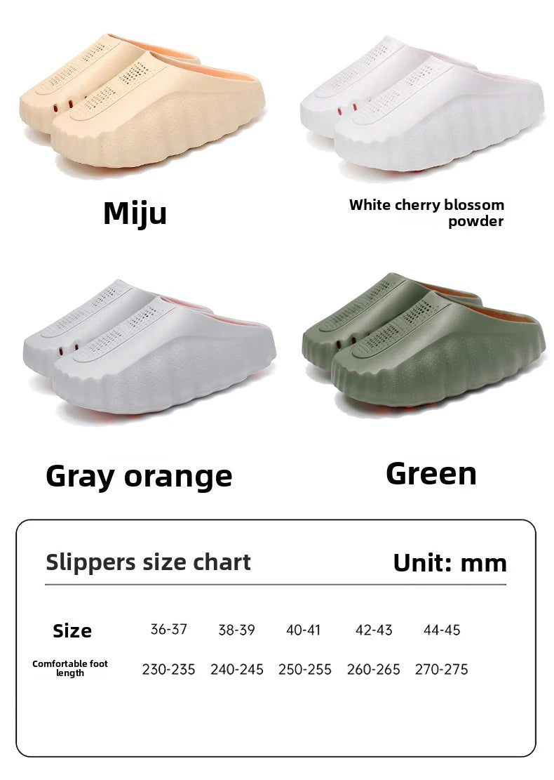 Men's Lightweight Outdoor Slippers Soft Thick Sole Breathable Sandals Non-Slip Summer Beach Slides for Casual Home Bathroom Use