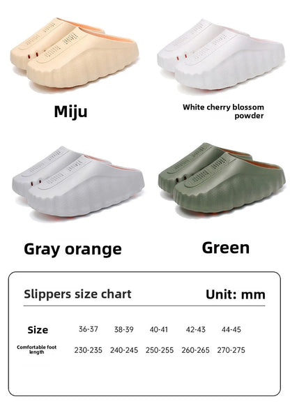 Men's Lightweight Outdoor Slippers Soft Thick Sole Breathable Sandals Non-Slip Summer Beach Slides for Casual Home Bathroom Use