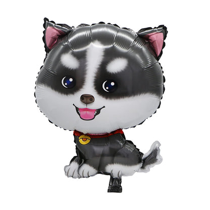 Cute puppy pet birthday decoration theme balloons, first-year decoration props, party atmosphere decoration