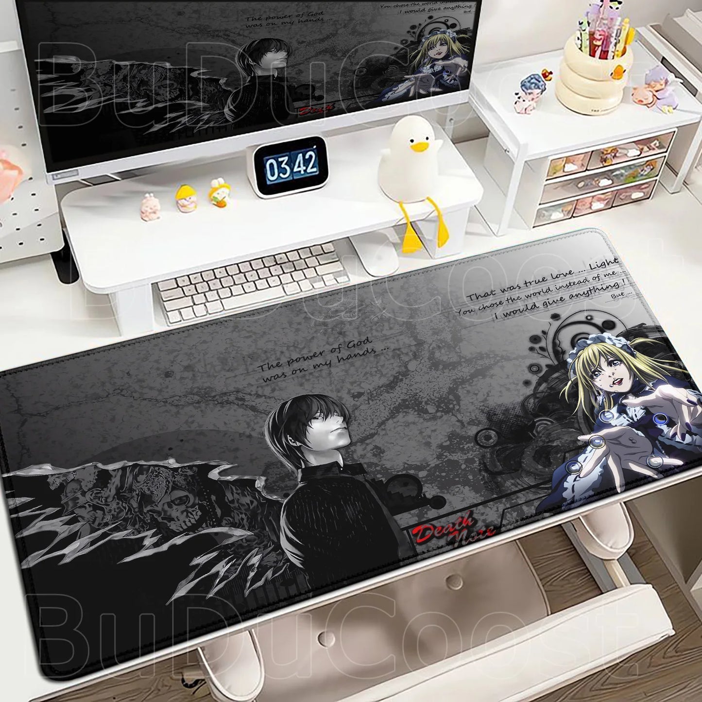 New Misa Amane Light Yagami Desk Mat Death Note Anime Mousepad Computer Gamers Lock Edge Mouse Pad Gaming E-sports Keyboard Pads